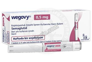 WEGOVY 0.5 MG ENJEKSIYONLUK COZELTI IÇEREN KULLANIMA HAZIR KALEM (1 KALEM) görseli