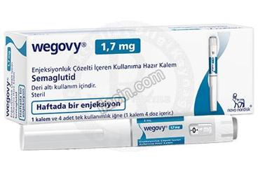 WEGOVY 1,7 MG ENJEKSIYONLUK COZELTI IÇEREN KULLANIMA HAZIR KALEM (1 KALEM) görseli