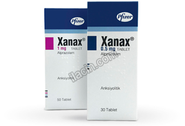 XANAX 1 MG 50 TABLET görseli