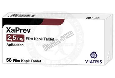 XAPREV 2,5 MG FILM KAPLI TABLET (56 TABLET) görseli
