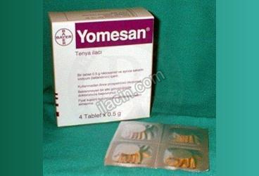 YOMESAN 500 MG 4 TABLET görseli