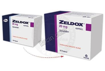 ZELDOX 20 MG 56 KAPSUL görseli