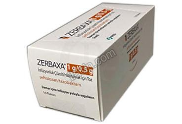 ZERBAXA 1G/0,5G INF. KONS. COZ. HAZIRLAMAK ICIN TOZ ICEREN 10 FLAKON görseli