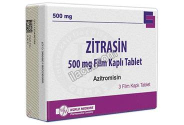 ZITRASIN 500 MG FILM KAPLI TABLET (3 TABLET) görseli