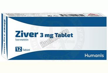 ZIVER 3 MG TABLET (12 ADET) görseli