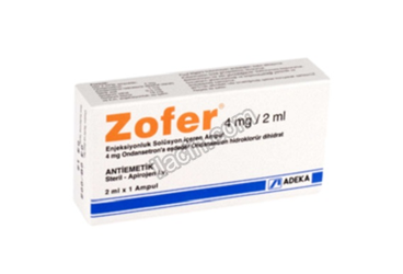 ZOFER 4 MG/ 2 ML ENJEKSIYONLUK COZELTI (1 AMPUL) görseli