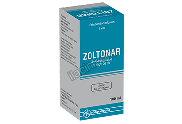 ZOLTONAR 5 MG/100 ML IV INFUZYON ICIN COZELTI ICEREN 1 FLAKON görseli